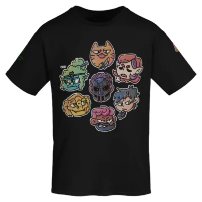 The Seven - Cotton T-Shirt – Black (Front)