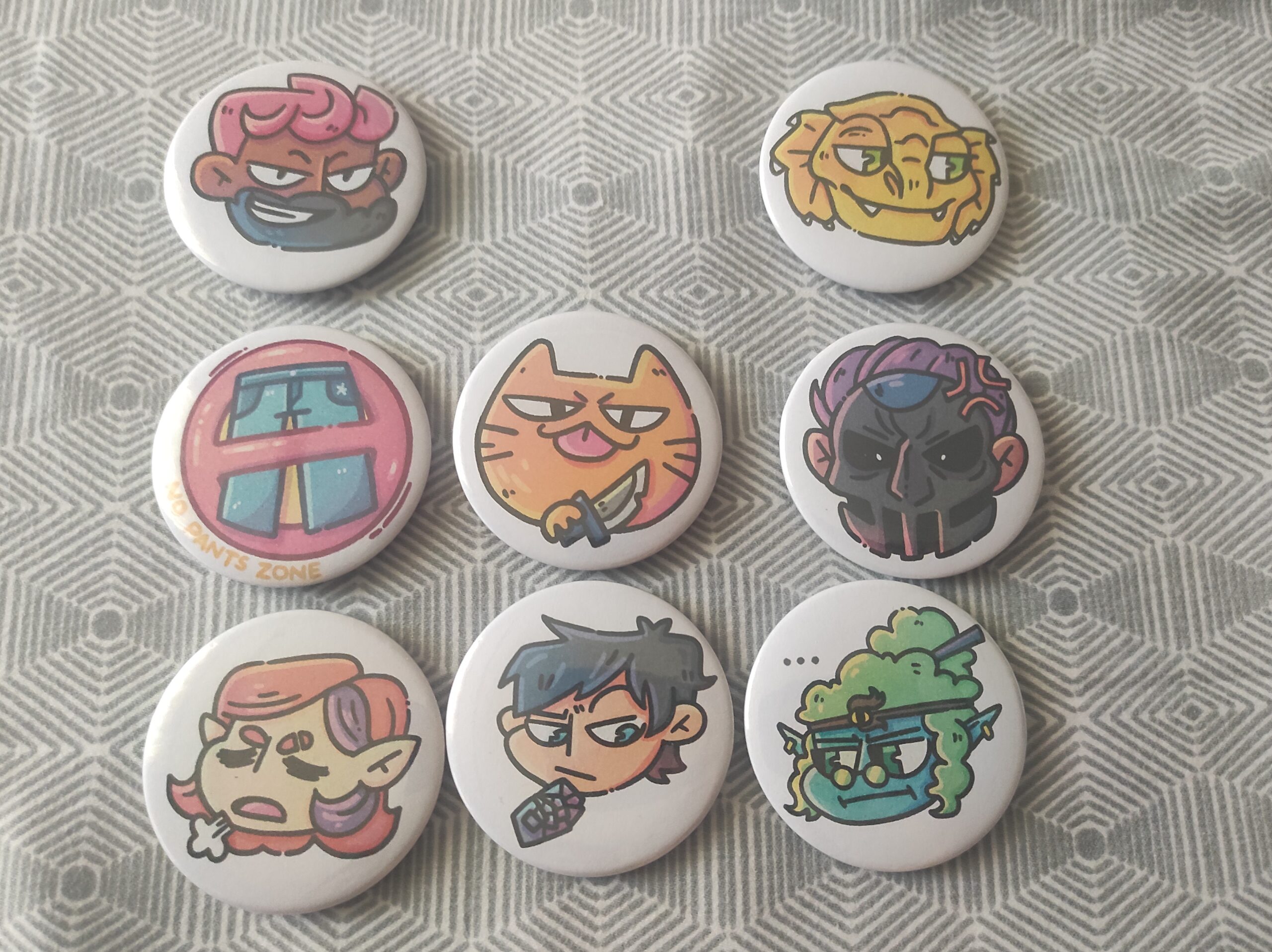 The TOF Badge Set (set of 8)
