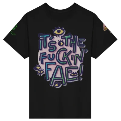 The Fae - Cotton T-Shirt – Black (Front)