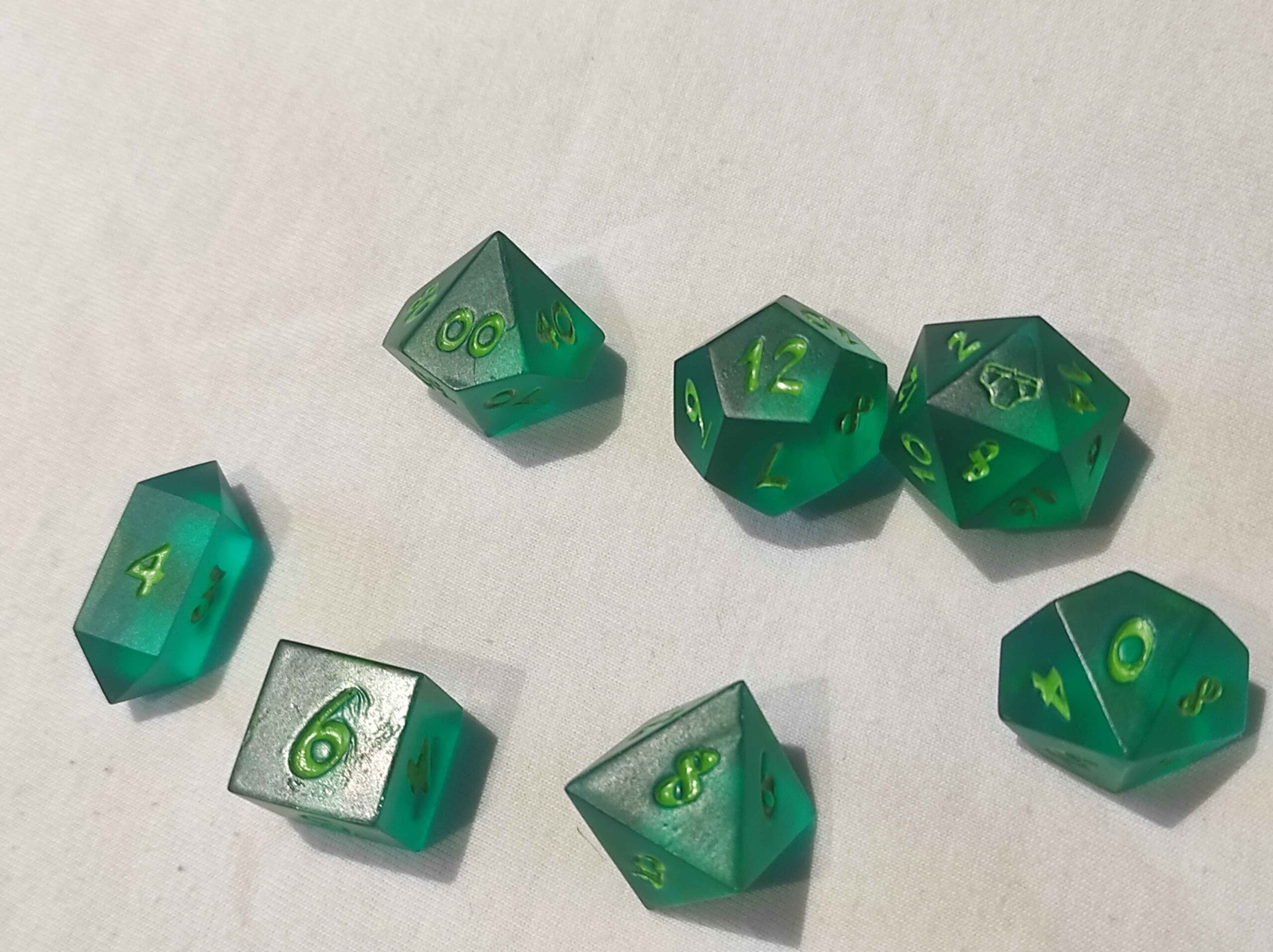 Pantsless Tables Dice Set - Green - Image 5
