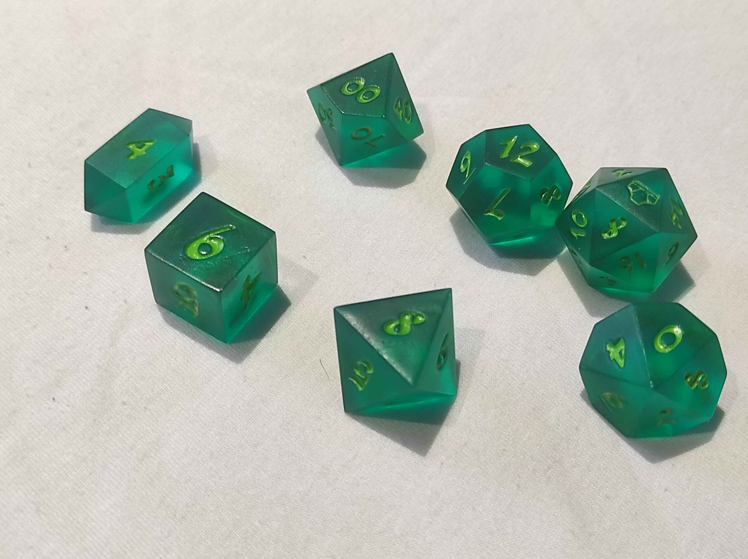 Pantsless Tables Dice Set - Green - Image 3